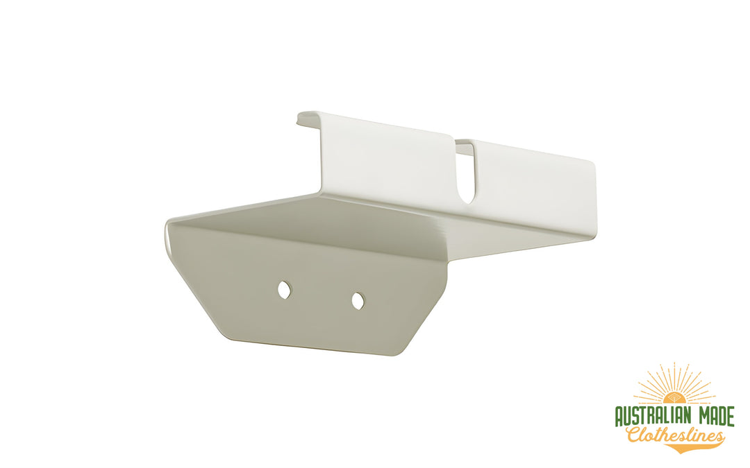 austral retractaway 50 plus surfmist clothesline post with catch in matching colour