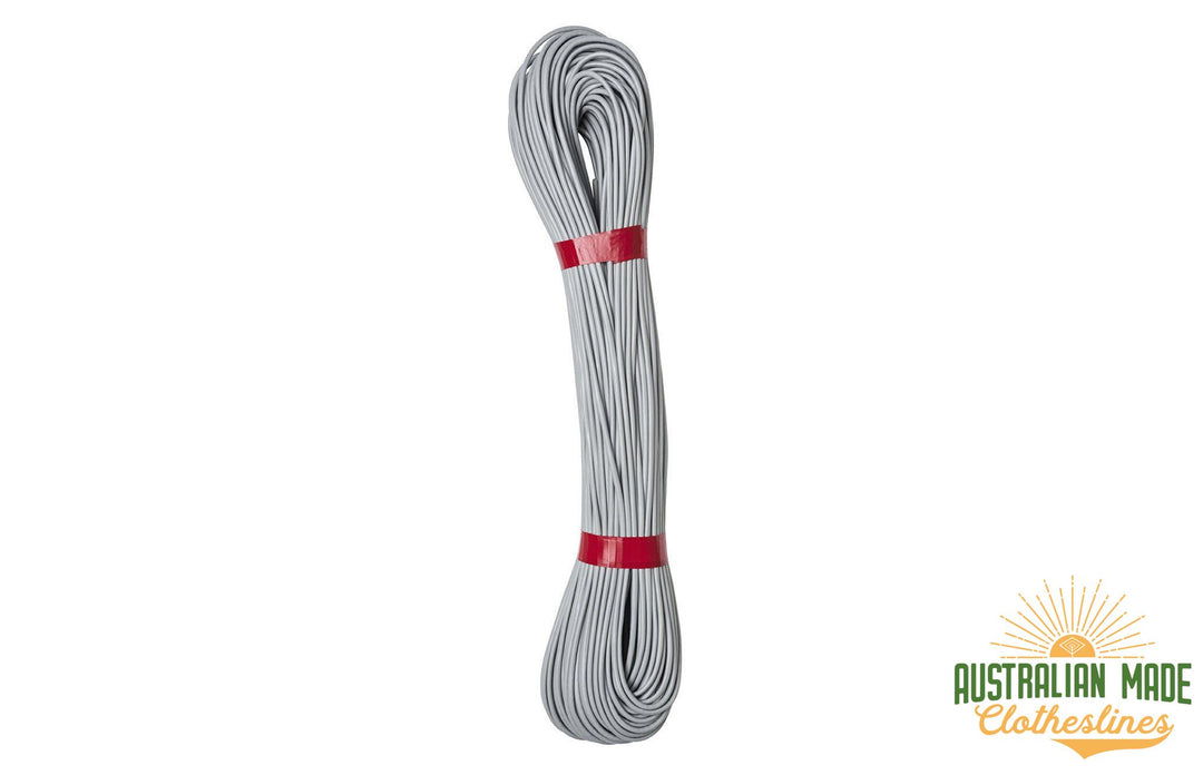 Austral 60m Clothesline Cord - Grey unwrapped - Australian Made Clotheslines