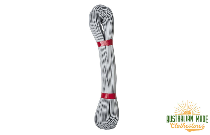 Austral 60m Clothesline Cord - Grey unwrapped - Australian Made Clotheslines
