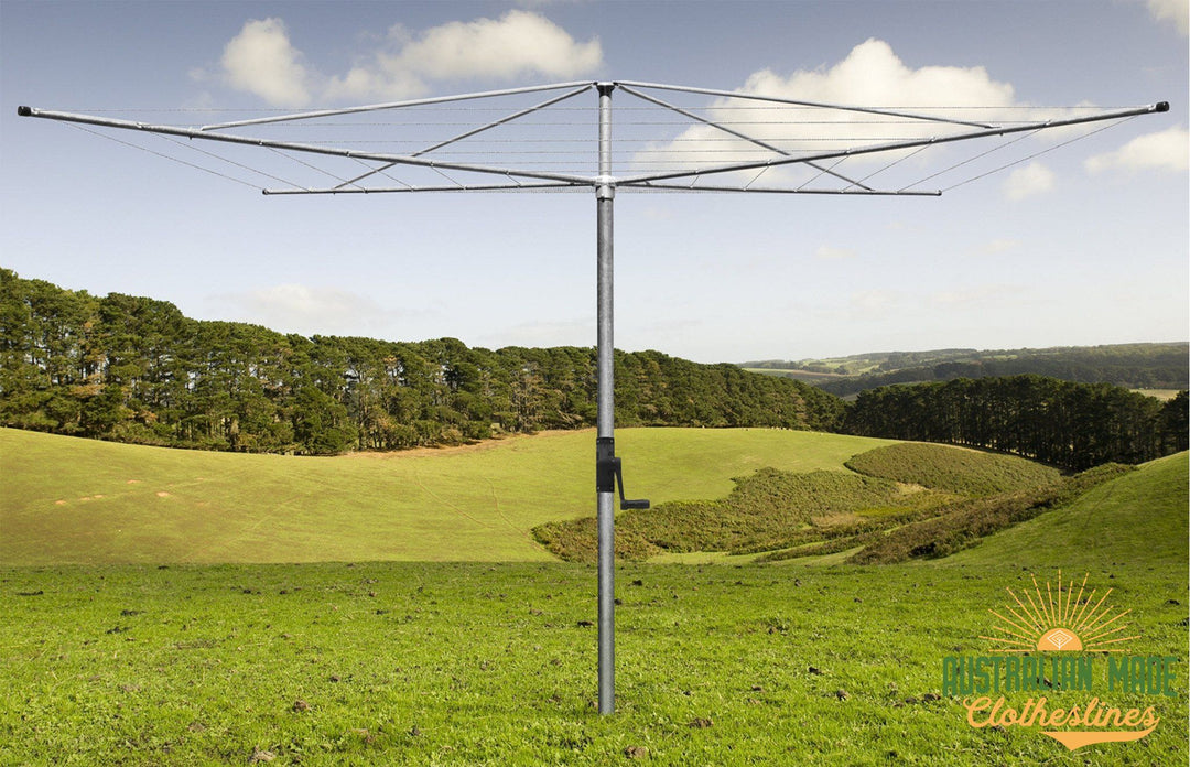 Austral Deluxe 4 Rotary Clothes Hoist - Installed - Australian Made Clotheslines