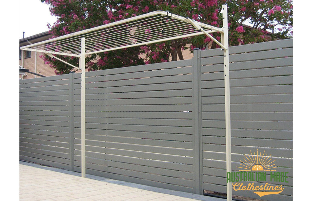 Austral 3.3m Ground Mount Kit - Left Side Folded Up - Australian Made Clotheslines