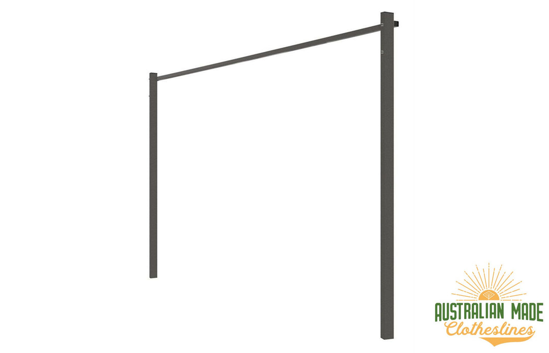 Austral Ground Mount Kit - Woodland Grey Plated Ground Mount Kit for Concrete Mounting - Australian Made Clotheslines