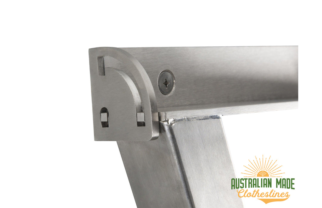 Evolution 316 Stainless Steel Clothesline - Close Up Mechanical Hinge - Australian Made Clotheslines