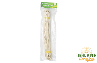 Austral 40m Clothesline Cord - Classic Cream wrapped - Australian Made Clotheslines