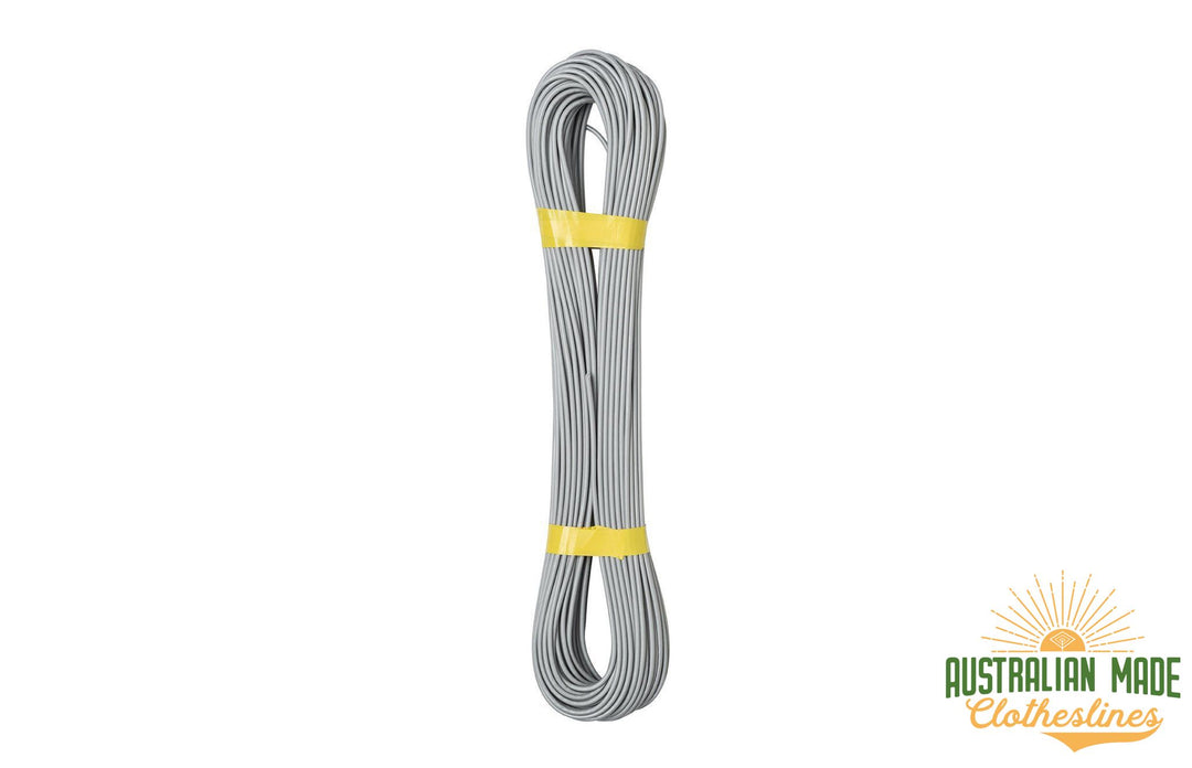 Austral 40m Clothesline Cord - Woodland Grey unwrapped - Australian Made Clotheslines