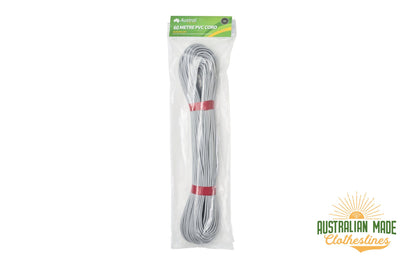 Austral 60m Clothesline Cord - Grey wrapped - Australian Made Clotheslines