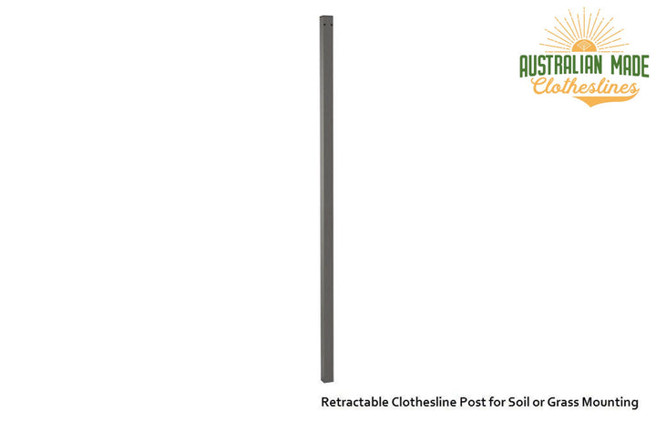 Austral Retractaway 50 Clothesline - Woodland Grey Retractable Clothesline Post - Australian Made Clotheslines