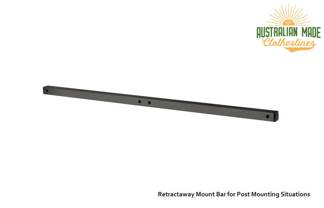 Austral Retractaway 50 Clothesline - Woodland Grey Retractaway Mount Bar - Australian Made Clotheslines