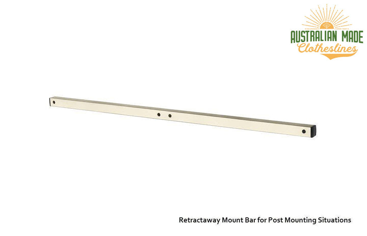 Austral Retractaway 50 Clothesline - Classic Cream Retractaway Mount Bar - Australian Made Clotheslines