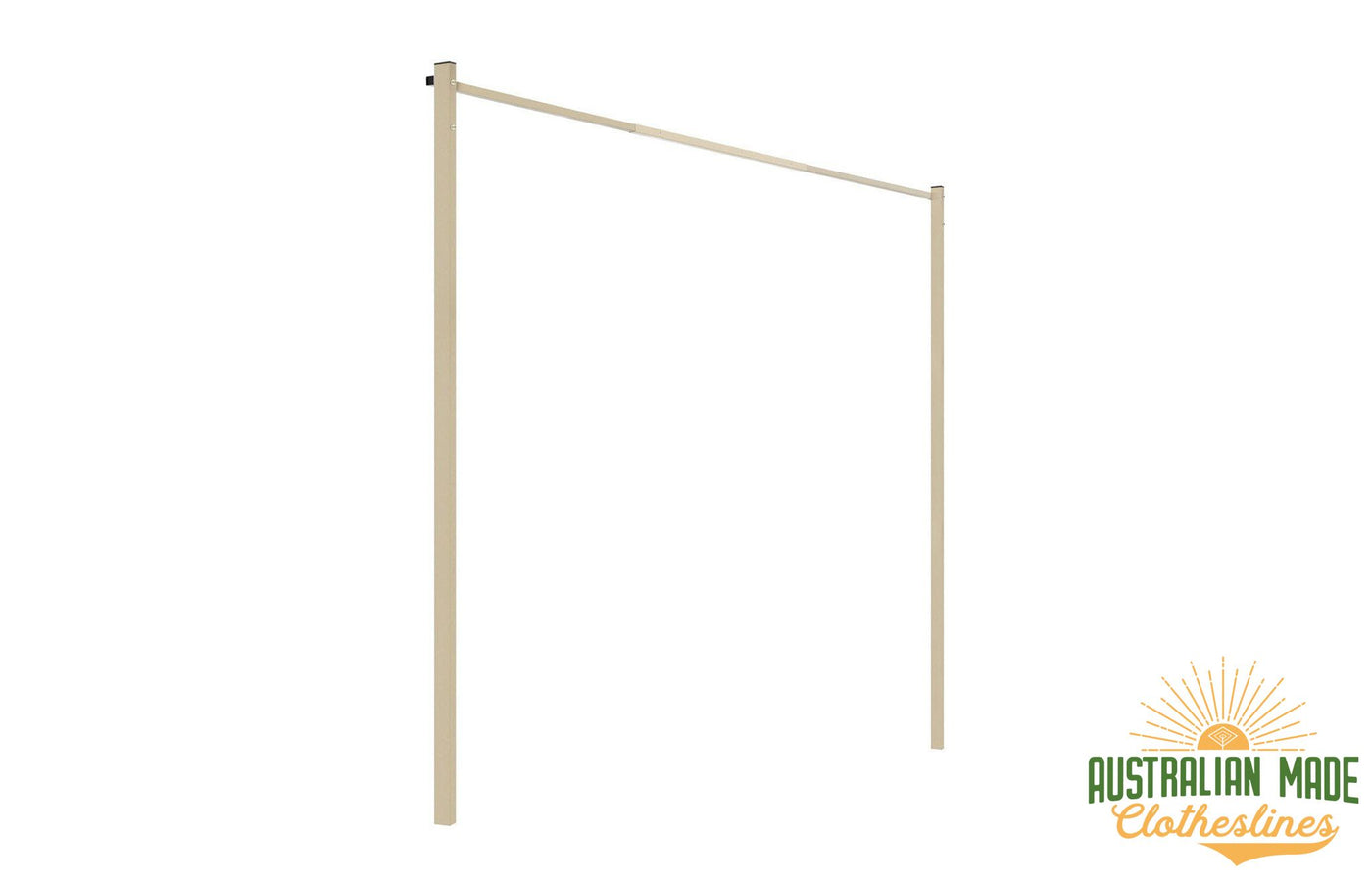 Austral 3.3m Ground Mount Kit - Classic Cream Standard Ground Mount Kit for Soil or Grass Mounting - Australian Made Clotheslines