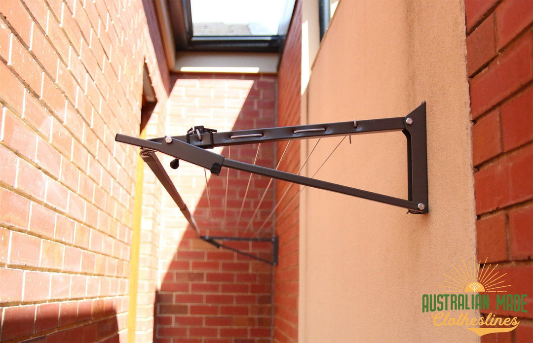 Austral Slenderline 20 Clothesline - Wall Mounted Installed - Australian Made Clotheslines