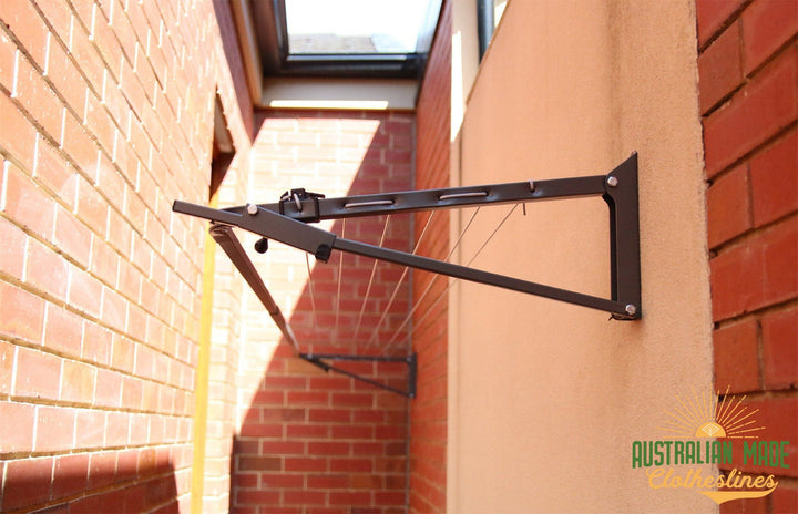 Austral Slenderline 20 Clothesline - Wall Mounted Installed - Australian Made Clotheslines