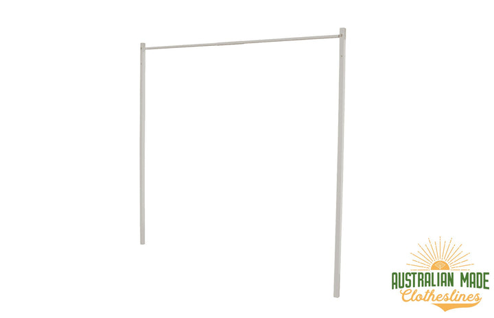 Eco 120 Clothesline - Surfmist Eco Ground Mount Kit - Australian Made Clotheslines