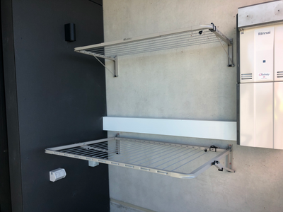 2 Austral Balcony Line Clothesline installed on top of each other