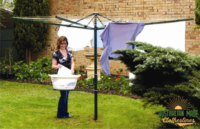 Austral Foldaway 51 Rotary Clothesline - Suitable for 5 or more people - Australian Made Clotheslines