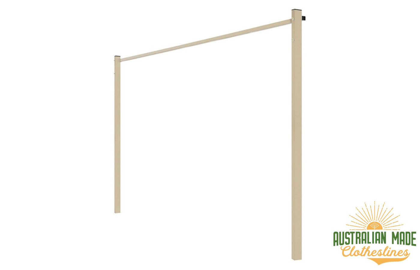 Austral Ground Mount Kit - Classic Cream Standard Ground Mount Kit for Soil or Grass Mounting - Australian Made Clotheslines