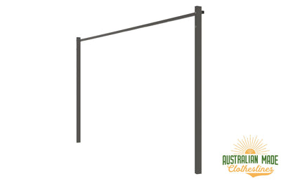 Austral Ground Mount Kit - Woodland Grey Plated Ground Mount Kit for Concrete Mounting - Australian Made Clotheslines
